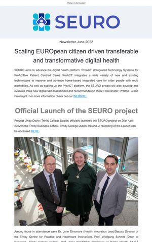Latest SEURO newsletter